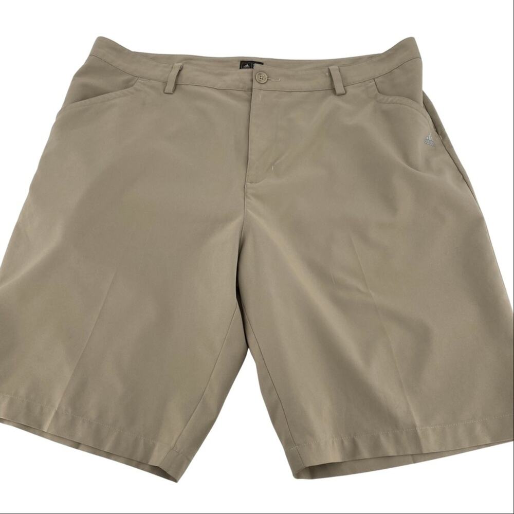Men’s Adidas tan activewear shorts size 38